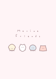 ゆるい海のいきもの。ピンク