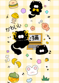 Black cat playing with laptop3