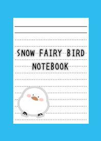 SNOW FAIRY BIRD NOTEBOOK/BLUE/GREEN