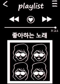 playlist music 韓国語 #black white