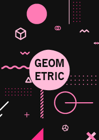 Material Geometric Black Pink 3