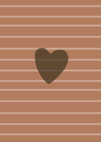 Brown and white border.
