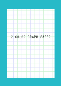2 COLOR GRAPH PAPER/GREEN&PUR/TURQUOISE