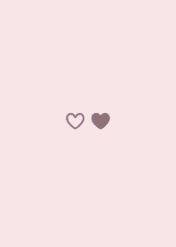 mini heart 03  - pink greige