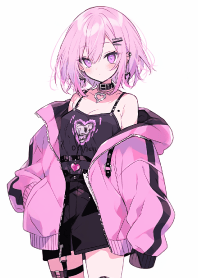 可愛的酷酷女孩