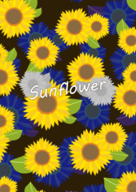 Sunflower -Yellow & Blue-