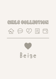 Girls Collection -Heart- Beige