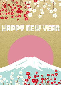 New year japanese design mt.fuji