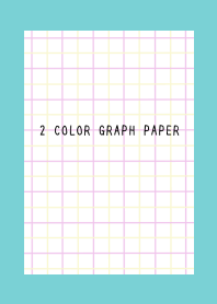 2 COLOR GRAPH PAPER/PINK&YEL/MINT GREEN