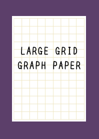 LARGE BEIGE GRID GRAPH PAPER-DEEP PURj