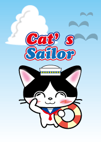 Cat's sailor Theme W and B cat ver. #pop