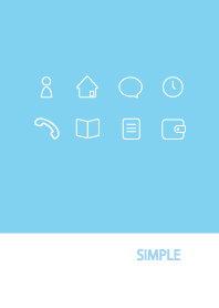 Adult simple / blue white g