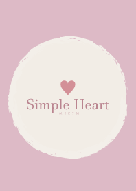 Simple Heart Dusky Pink-NATURAL 15