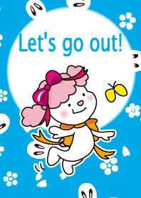 Dog with Ribbon (Let's go out!)