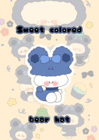 sweet colored bear hat2