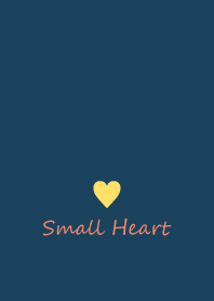 Small Heart *Navy+Yellow2*