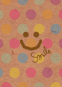 Kraftpaper colorful dot smile