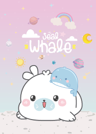 วาฬแมวน้ำอุ๋งๆ มินิ กาแล็กซี ลาเวนเดอร์