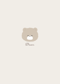 簡單的泰迪熊 棕色 米色