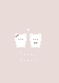 泰迪熊 /pink gray