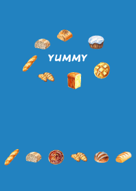 yummy breads2 on blue