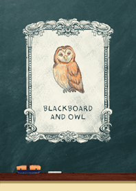 Blackboard and owl