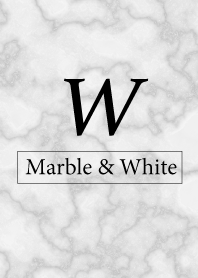 W-Marble&White-Initial