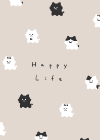 แมวสบายๆ |beige black.
