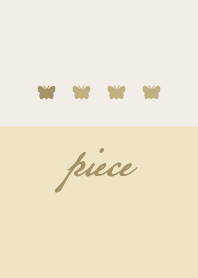 Yellow beige.Butterfly