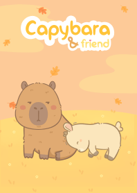 Capybara and friend? : Autumn