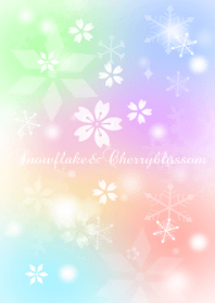 Rainbow snowflake&CherryBlossoms