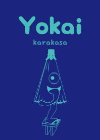 Yokai karakasa Deeperual Blue