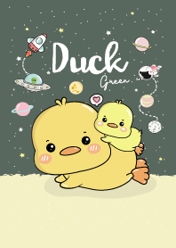 เป็ดน้อยน่ารัก สีเขียวเข้ม