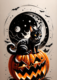 halloween cat 124D45