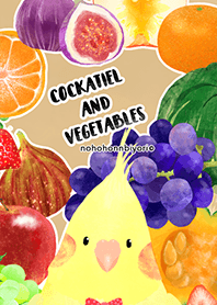 Cockatiel e vegetais