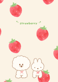 Dog&Rabbit&strawberry