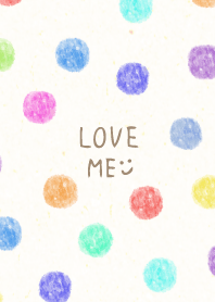 Watercolor adult colorful dot19 Japan