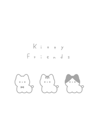 Kitty Friends /wh gray