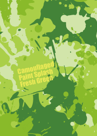 Camouflaged paint splash Fresh Green