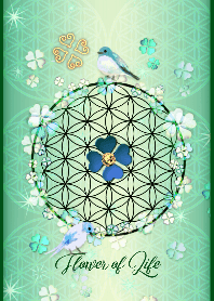 Flower of Life [Blue Bird & Clover]2