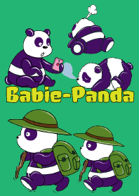 Funny Purple Babie-Panda