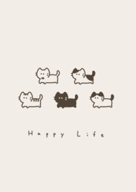 Long Cat small/beige