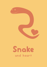 Snake & heart Marigold YEL