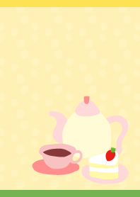 tea time on yellow
