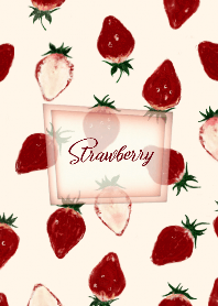 Plenty of strawberries x beige