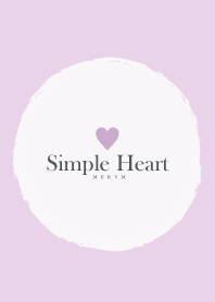 Simple Heart Dusky Purple -NATURAL- 7