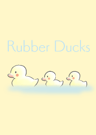 Rubber Ducks -cream yellow-
