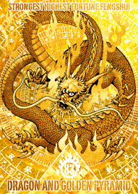 Dragon and golden pyramid Lucky number83