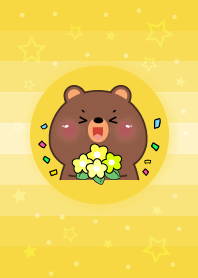 Simple Bear Love Yellow Theme