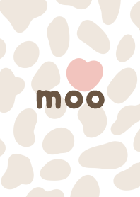 A simple beige cow pattern theme.